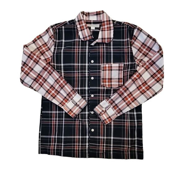 OUTERKNOWN Long Sleeves Button Up Shirt Men’s Size XS/S Plaid Organic Cotton - Picture 1 of 4